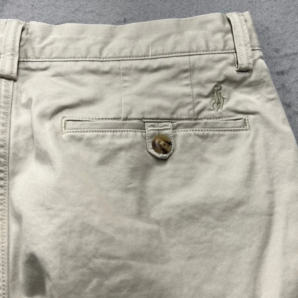 Polo Ralph Lauren Stretch Classic Fit Chino Shorts Khaki Tan Mens 30